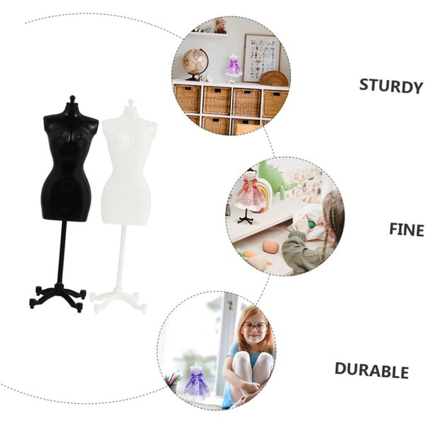 BESPORTBLE 8 Supporti Manichino Miniatura per Esposizione Vestiti Bambole