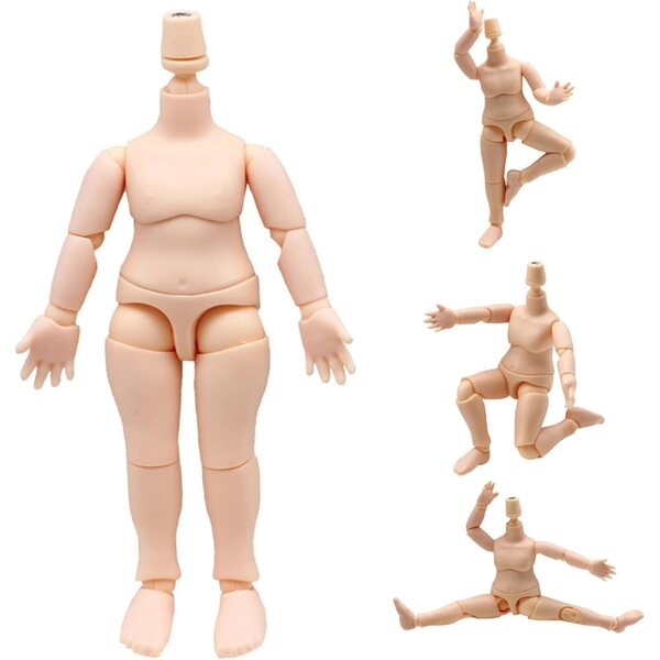 Corpo Bambola 1/12, 4,1'' in Silicone con Giunti Mobili, Accessori per Action Figure