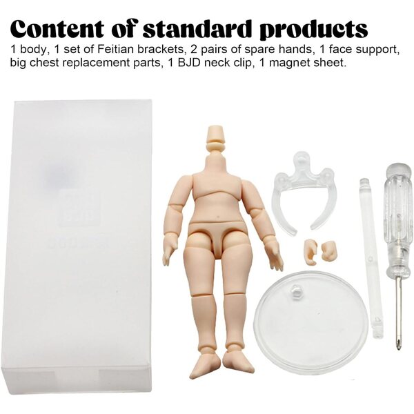 Corpo Bambola 1/12, 4,1'' in Silicone con Giunti Mobili, Accessori per Action Figure