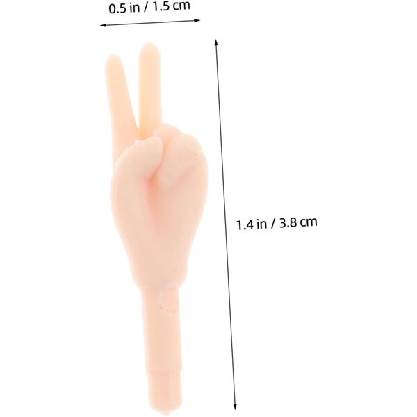 ORFOFE 100 pezzi Giunti mani finte per bambole, parti PVC mini per fai da te