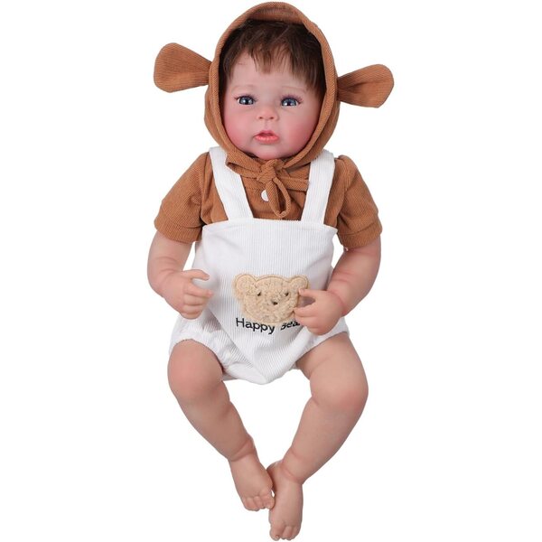 Bambole Morbide in Vinile Realistiche con Vestiti e Accessori per Bambini, Colore Casuale