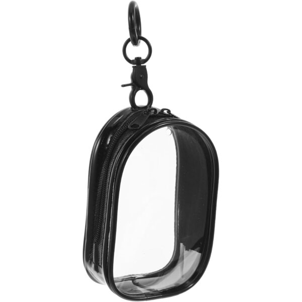 Borsa Espositiva Trasparente in PVC con Portachiavi per Bambole 10x6x3,5 cm