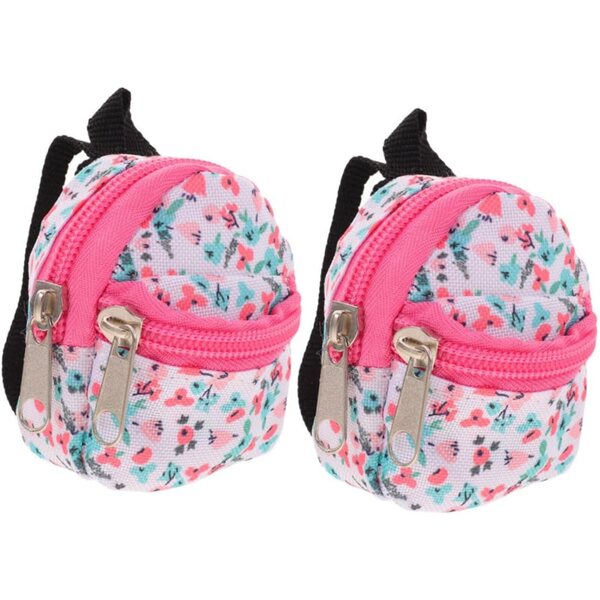 ERINGOGO Zaino per Bambola 2 Pezzi in Poliestere - Mini Borsa Portatile da Gioco