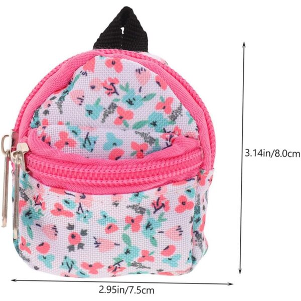 ERINGOGO Zaino per Bambola 2 Pezzi in Poliestere - Mini Borsa Portatile da Gioco