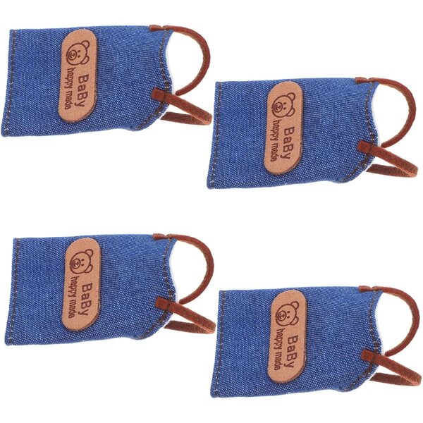 BESPORTBLE 4 mini grembiuli in denim per bambole accessori da cucina per case delle bambole