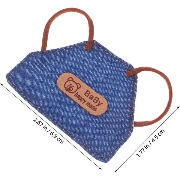 BESPORTBLE 4 mini grembiuli in denim per bambole accessori da cucina per case delle bambole