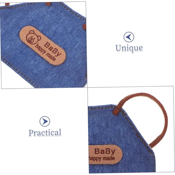 BESPORTBLE 4 mini grembiuli in denim per bambole accessori da cucina per case delle bambole