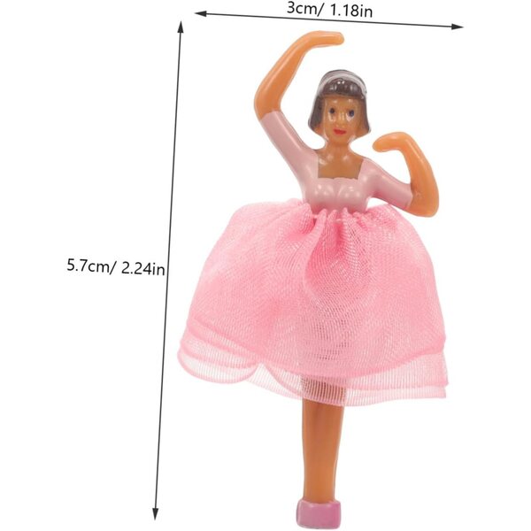 YARNOW 5 Bambole Ballerine in Miniatura con Gonna Rosa per Carillon e Decorazioni
