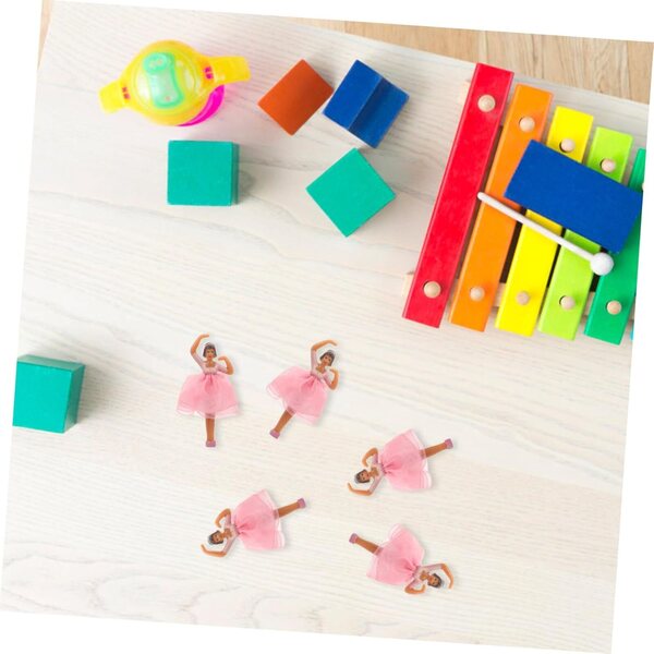 YARNOW 5 Bambole Ballerine in Miniatura con Gonna Rosa per Carillon e Decorazioni