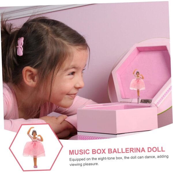 YARNOW 5 Bambole Ballerine in Miniatura con Gonna Rosa per Carillon e Decorazioni