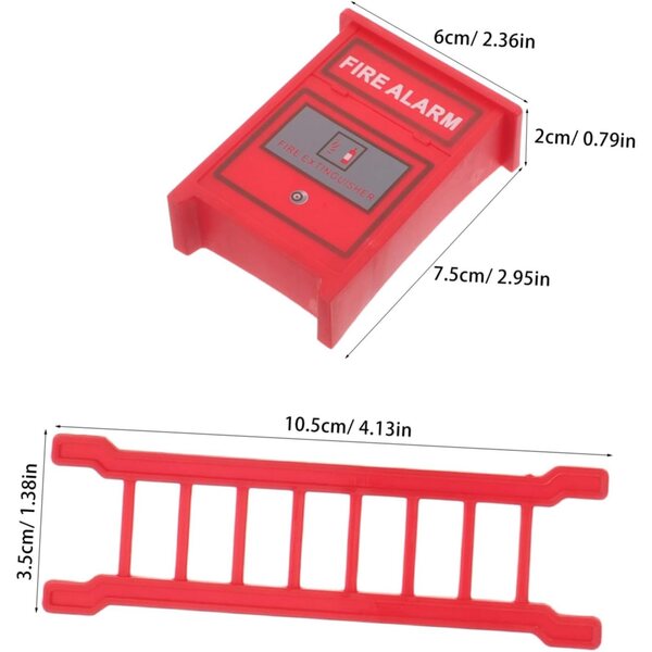 Set 5 Mini Giocattoli Vigili del Fuoco con Estintori e Accessori Realistici