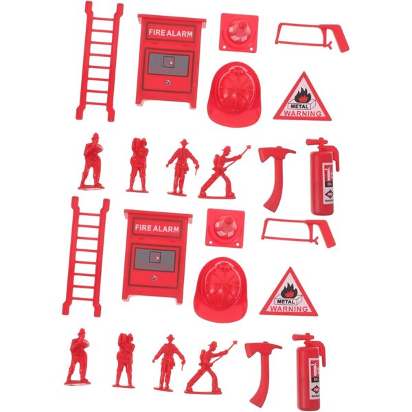 ERINGOGO Set mit 5 realistischen Mini-Spielzeug-Feuerlöschern für Puppenhäuser und Rollenspiele