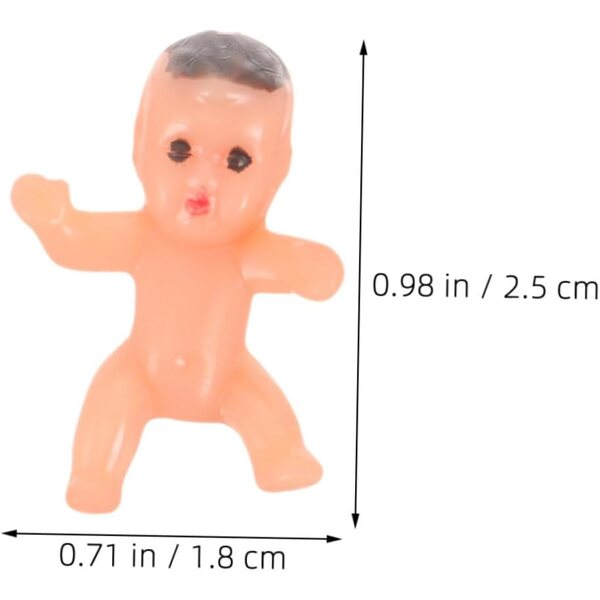 BESPORTBLE 40 Mini-Kunststoffstatuen für Dekorationen, Partygeschenke und Duschspiele