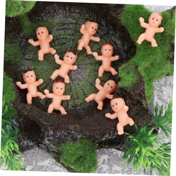 BESPORTBLE 50 Mini Bambole in Plastica per Decorazioni Feste e Shower Topper
