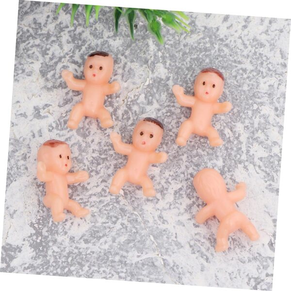 BESPORTBLE 50 Mini Bambole in Plastica per Decorazioni Feste e Shower Topper