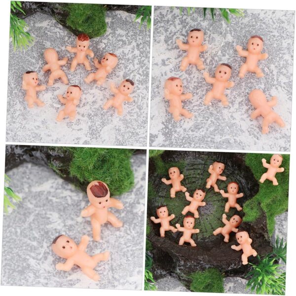 BESPORTBLE 50 Mini Bambole in Plastica per Decorazioni Feste e Shower Topper