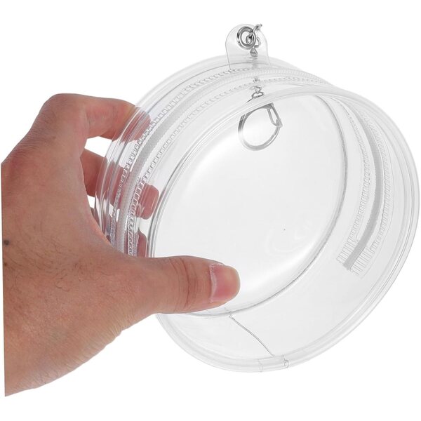 Borsa Trasparente in PVC per Bambole e Peluche Toyvian, Organizer Portatile da Appendere