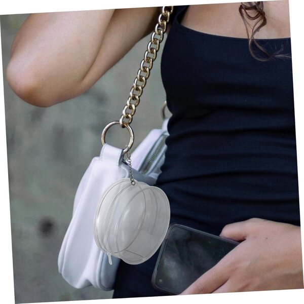Borsa Trasparente in PVC per Bambole e Peluche Toyvian, Organizer Portatile da Appendere