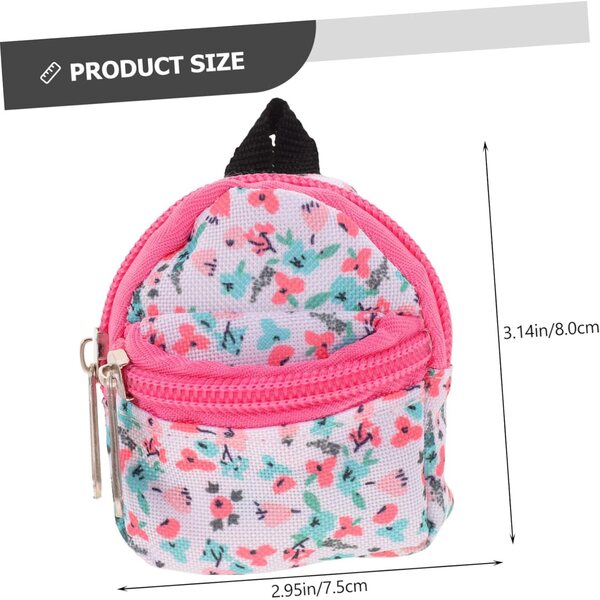 Beaupretty Mini Zaino in Poliestere Resistente per Bambole BJD, Accessorio Decorativo