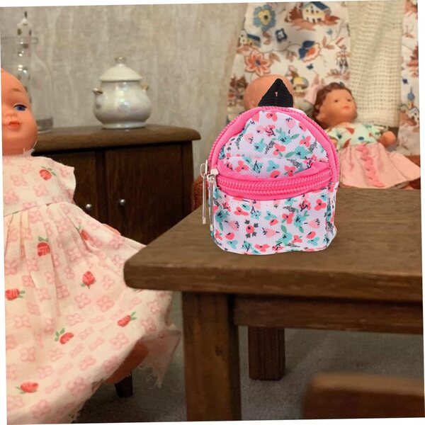 Beaupretty Mini Zaino in Poliestere Resistente per Bambole BJD, Accessorio Decorativo