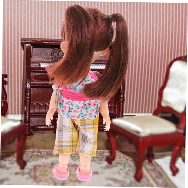 Beaupretty Mini Zaino in Poliestere Resistente per Bambole BJD, Accessorio Decorativo