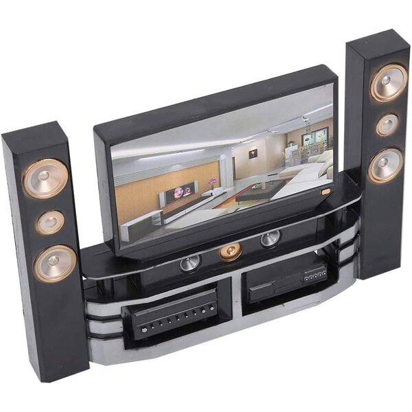 Televisione in Miniatura per Casa delle Bambole Cosiki, Accessorio Realistico e Sicuro
