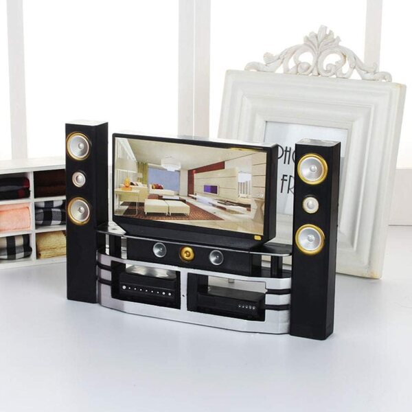 Televisione in Miniatura per Casa delle Bambole Cosiki, Accessorio Realistico e Sicuro