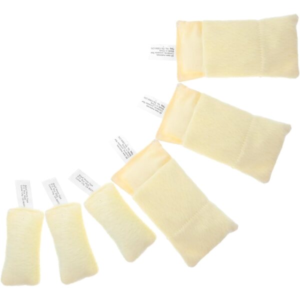 WOONEKY Set Mini Biancheria con Sacco Pelo e Cuscino in Cotone per Casa delle Bambole