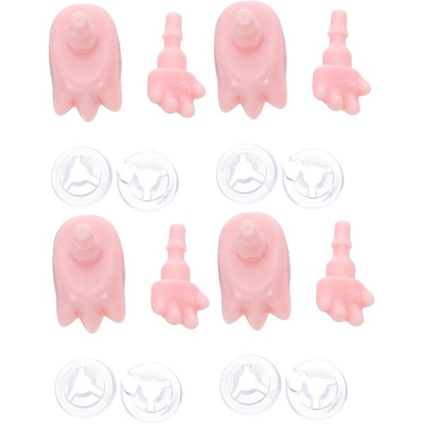 Toddmomy 4 Sets Miniaturhände und -füße für Puppen – hochwertige Zubehör-Ersatzteile