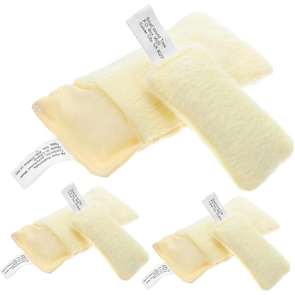 Set 3 Sacchi a Pelo e Cuscini per Casa delle Bambole in Cotone e Peluche Miniatura