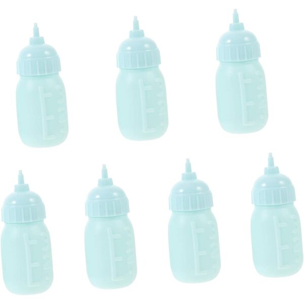 BESPORTBLE 10 realistische Miniatur-Milchflaschen, Wohnaccessoires für Kinderspiele