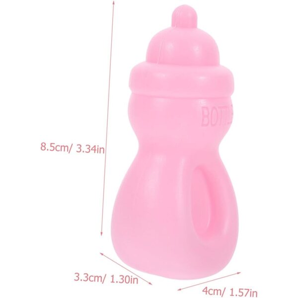 BESPORTBLE 10 rosa Mini-Flaschen für Puppenhäuser und Rollenspiele