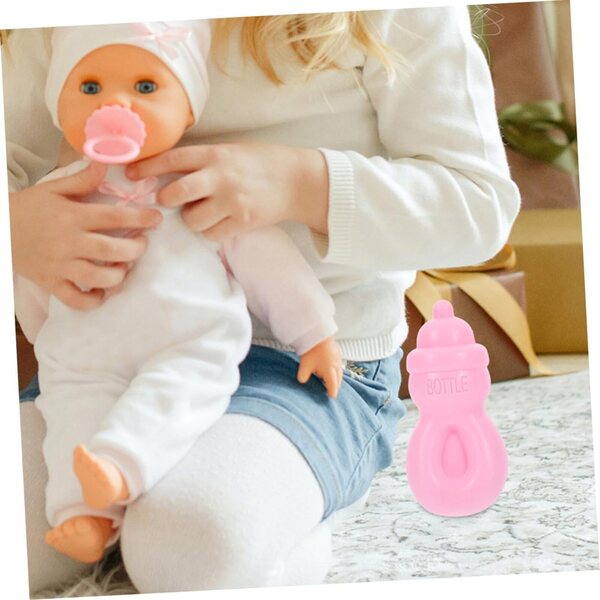 BESPORTBLE 10 rosa Mini-Flaschen für Puppenhäuser und Rollenspiele