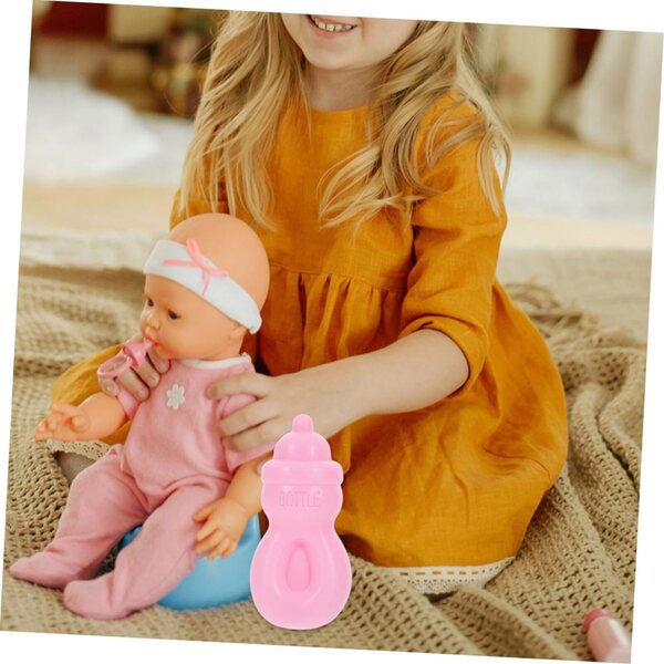 BESPORTBLE 10 rosa Mini-Flaschen für Puppenhäuser und Rollenspiele
