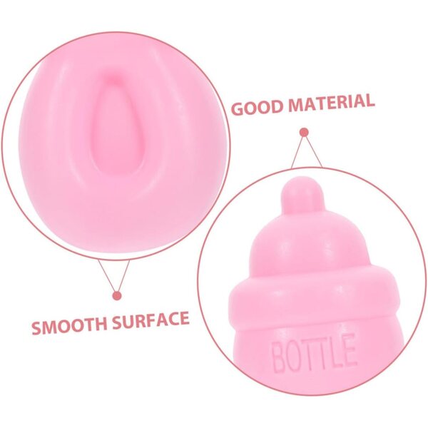 BESPORTBLE 10 rosa Mini-Flaschen für Puppenhäuser und Rollenspiele