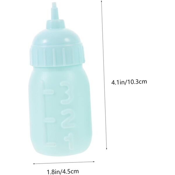 Vaguelly 10 Miniatur-Milchflaschen, sicheres Spielzeug für Kinder und Puppenhauszubehör