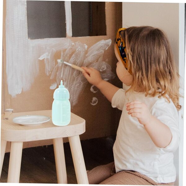 Vaguelly 10 Miniatur-Milchflaschen, sicheres Spielzeug für Kinder und Puppenhauszubehör