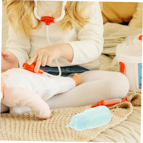 Vaguelly 10 Miniatur-Milchflaschen, sicheres Spielzeug für Kinder und Puppenhauszubehör