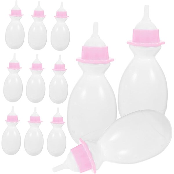 BESPORTBLE 12 Mini Bottiglie in Plastica per Giochi di Ruolo e Decorazioni Shower Party