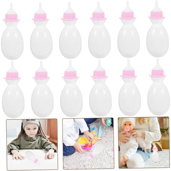 BESPORTBLE 12 Mini Bottiglie in Plastica per Giochi di Ruolo e Decorazioni Shower Party