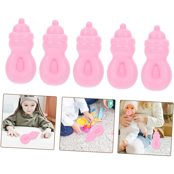 YARNOW 10 Mini-Wasserflaschen für Puppenhäuser, kreatives Kunststoffzubehör