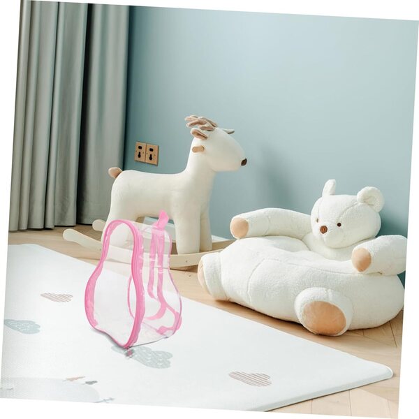 BESPORTBLE Borsa Trasparente a Zucca per Bambole - Organizer Mini Figure e Giocattoli 22x16x11 cm