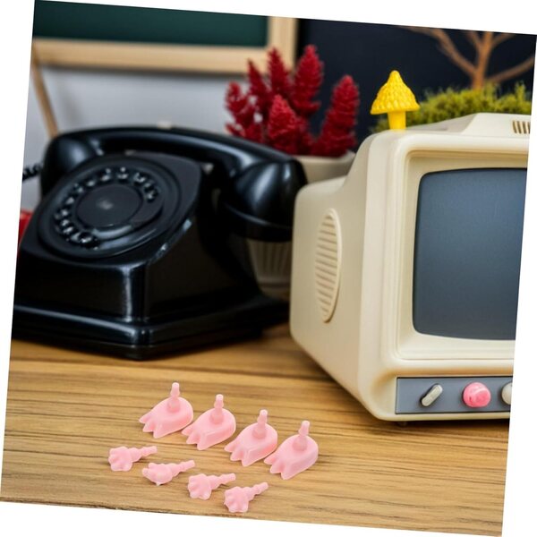 BESPORTBLE 4 set mani e piedi miniatura realistici in plastica per bambole e action figure