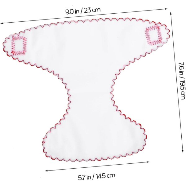 ERINGOGO Pannolini in Stoffa per Bambole 18 Pollici - Set 6 Pannolini Riutilizzabili