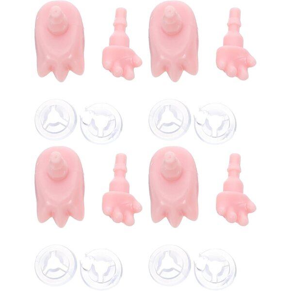 UPKOCH 4 set accessori mani e piedi per bambole miniatura - ricambi dettagliati