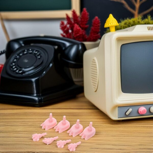 UPKOCH 4 set accessori mani e piedi per bambole miniatura - ricambi dettagliati