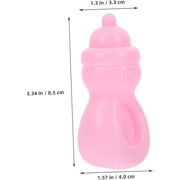 Vaguelly 12 rosa Mini-Spielzeugflaschen zur Stimulierung von Koordination und Kreativität