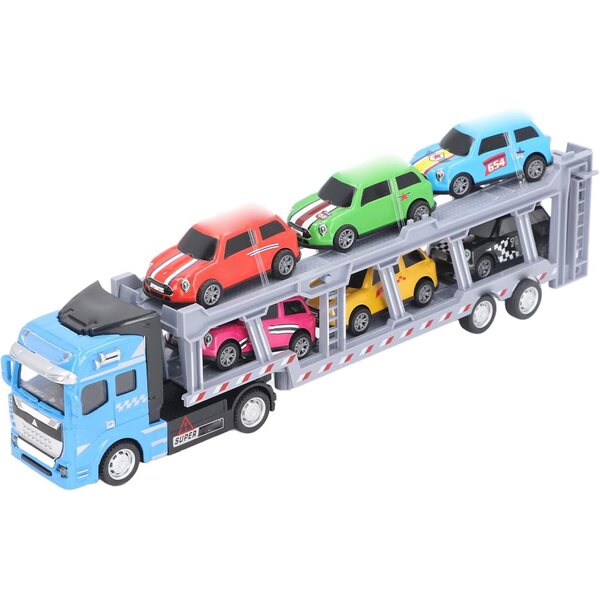 Naroote Autotransportwagen mit 6 Legierungsfahrzeugen, interaktives Spielzeug für Kinder