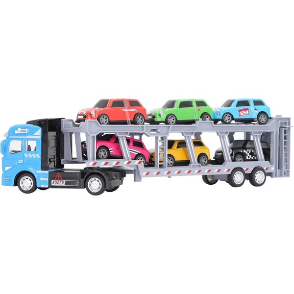 Naroote Autotransportwagen mit 6 Legierungsfahrzeugen, interaktives Spielzeug für Kinder