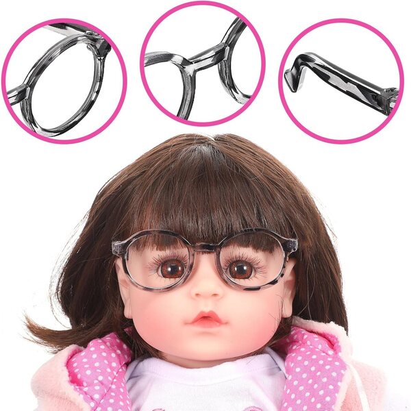 Set 6 Occhiali da Sole per Bambole Miniatura Accessori Moda Colorati Warmhm
